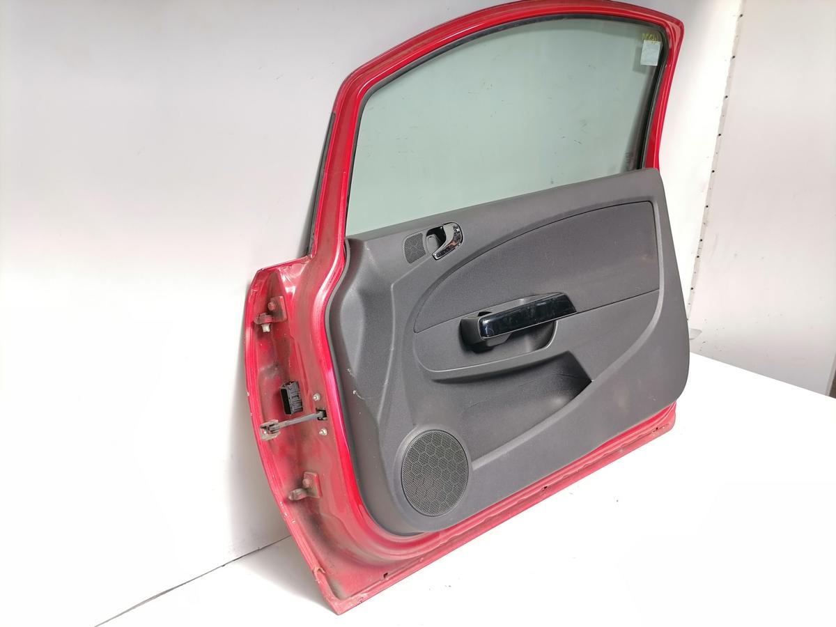 Opel Corsa D original T&uuml;r vorn rechts Z547 Magmarot 3-T&uuml;rer Bj.2007